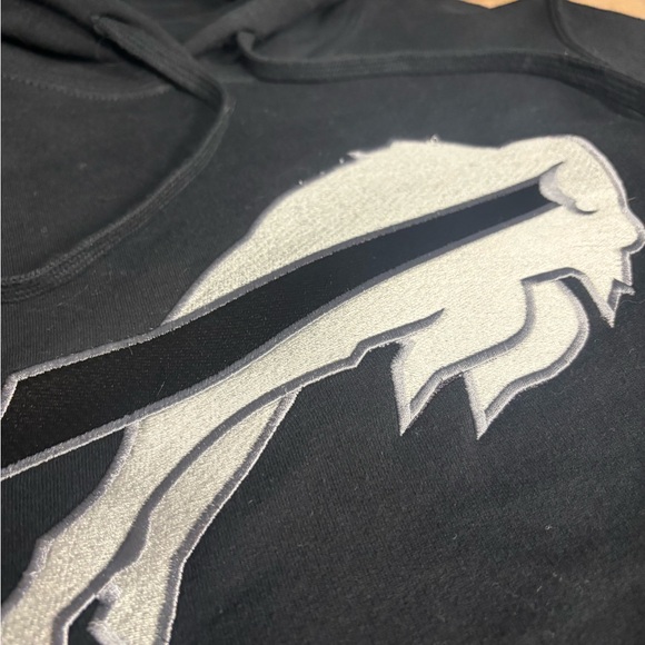 🔥 Buffalo Bills Embroidered Black Hoodie  NFL - Picture 3 of 5